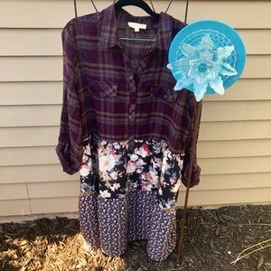 Colorful, 3-tiered Tunic Dress